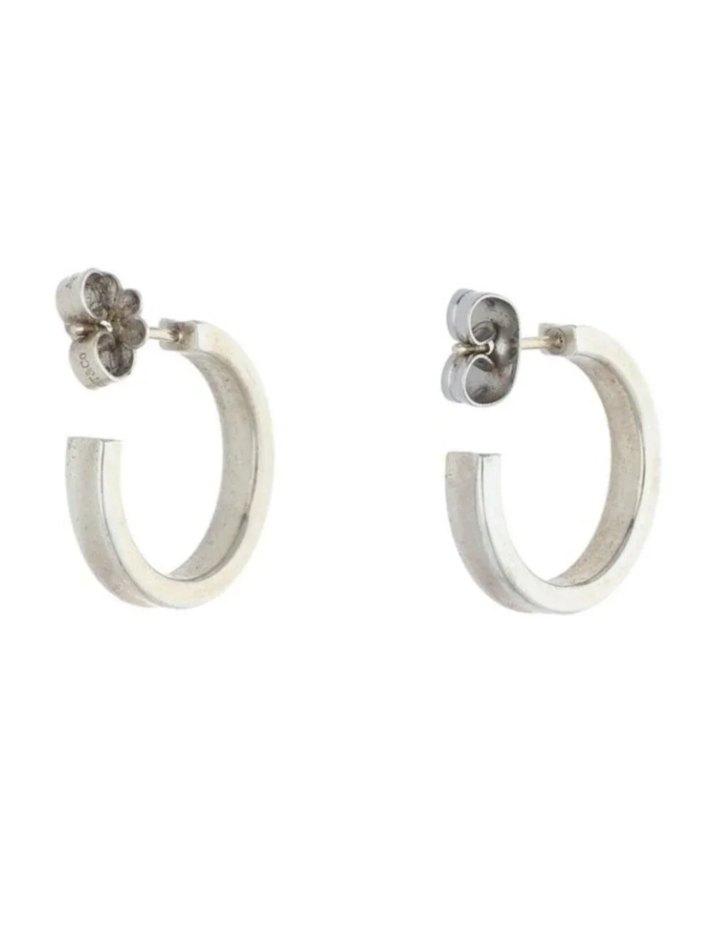 Tiffany & Co Silver Hoop Earrings